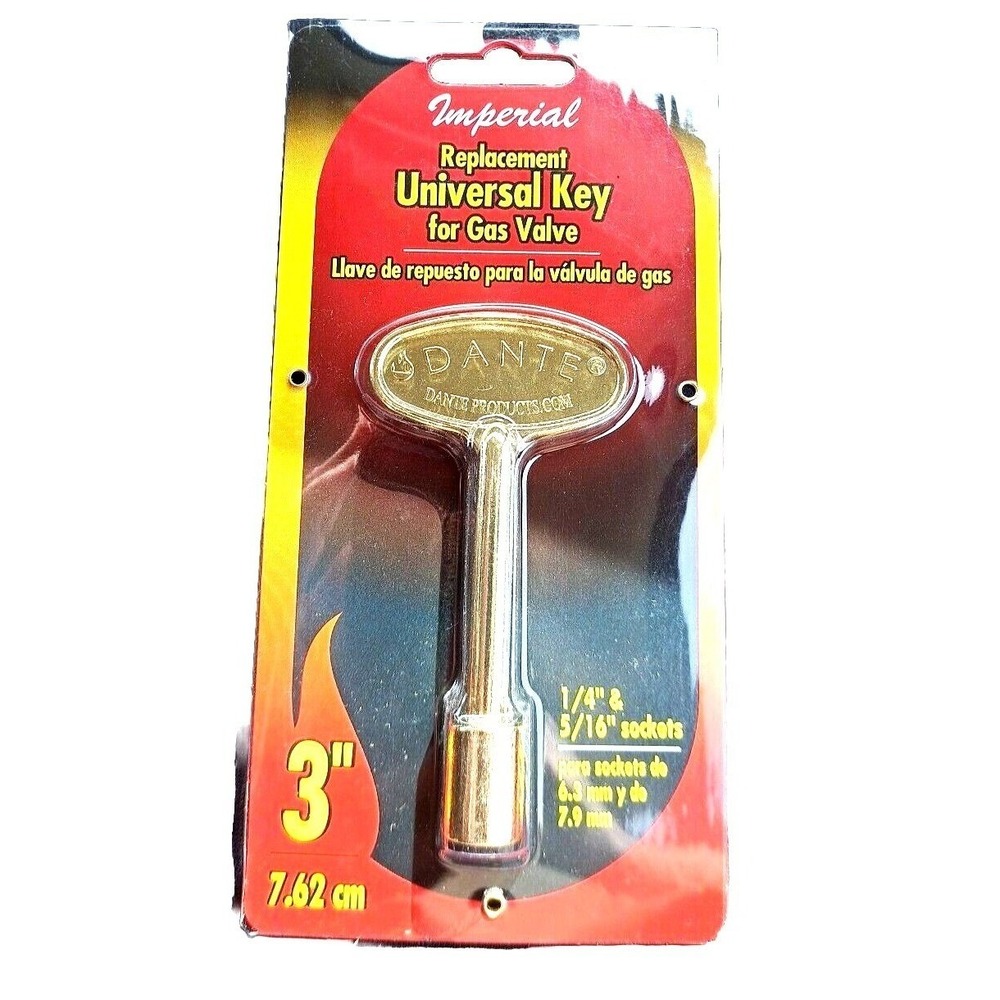 Replacement Fireplace or Gas Appliance Universal Key Dante Products New
